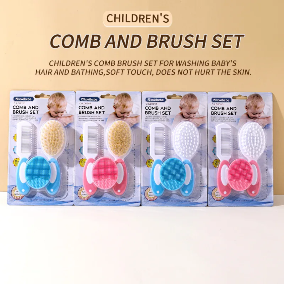 Kit Peigne & Brosse Bébé + Brosse Silicone – Douceur & Soin 0+ Mois | Maternita Dakar – Image 7