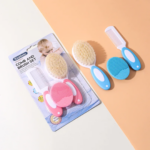 Kit Peigne & Brosse Bébé + Brosse Silicone – Douceur & Soin 0+ Mois | Maternita Dakar