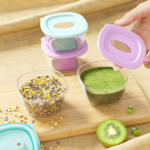 Lot de 4 Pots de Conservation Bébé 120ml – Sans BPA – Micro-ondes & Réfrigérateur