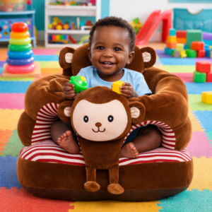 Fauteuil Bébé en Peluche Animaux – Siège d’Apprentissage Confortable et Sécurisé Sofa bebe bumbo | Maternita Dakar