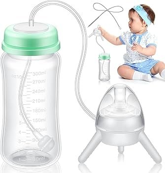 Biberon Paille Anti-Colique – Système d’Alimentation Autonome Bébé – Image 9