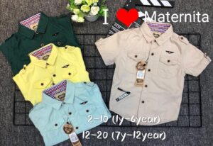 Chemises colorées pour enfants Maternita.