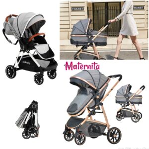 POUSSETTE REVERSIBLE AVEC SAC X2 Kidilo