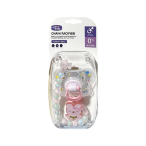 Attache Tétine Sucette Bébé avec Chaîne Perlée & Motif Ourson – Sans BPA Dakar