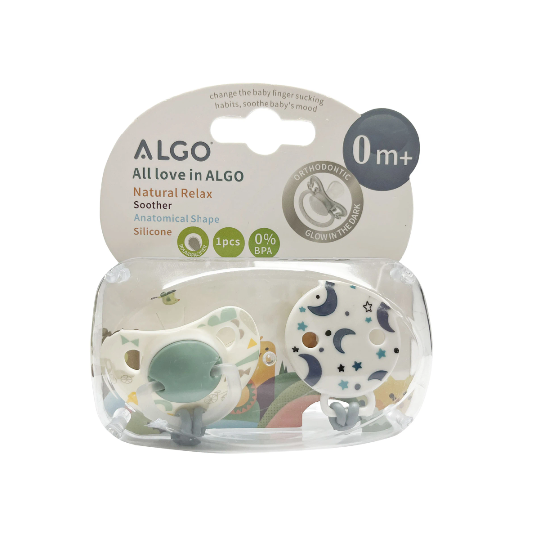 Sucette Bébé Silicone Orthodontique ALGO 0m+ avec Attache – Confort et Sécurité Dakar – Image 2