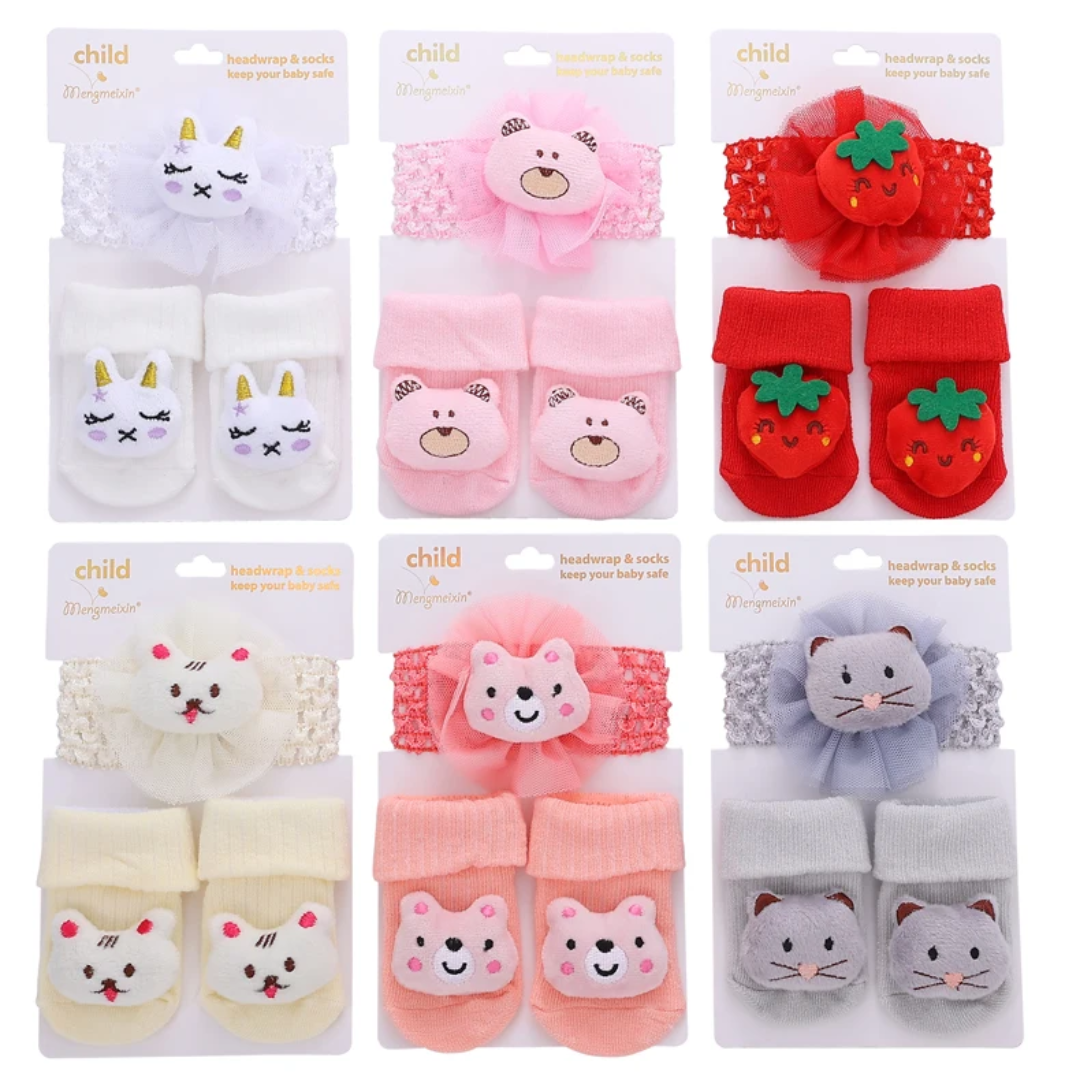 Ensemble bébé bandeau + chaussons – Douceur & style dès la naissance Dakar – Image 3