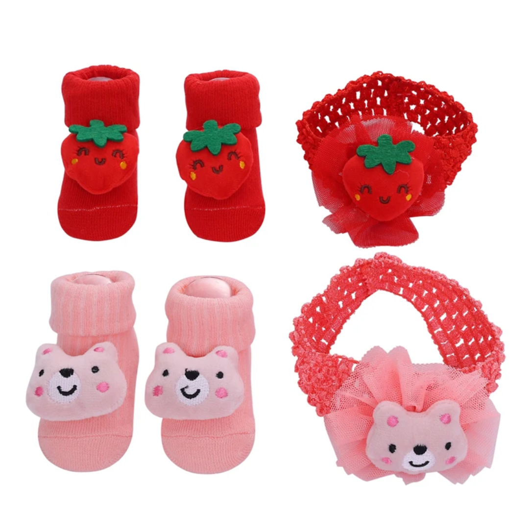 Ensemble bébé bandeau + chaussons – Douceur & style dès la naissance Dakar – Image 4