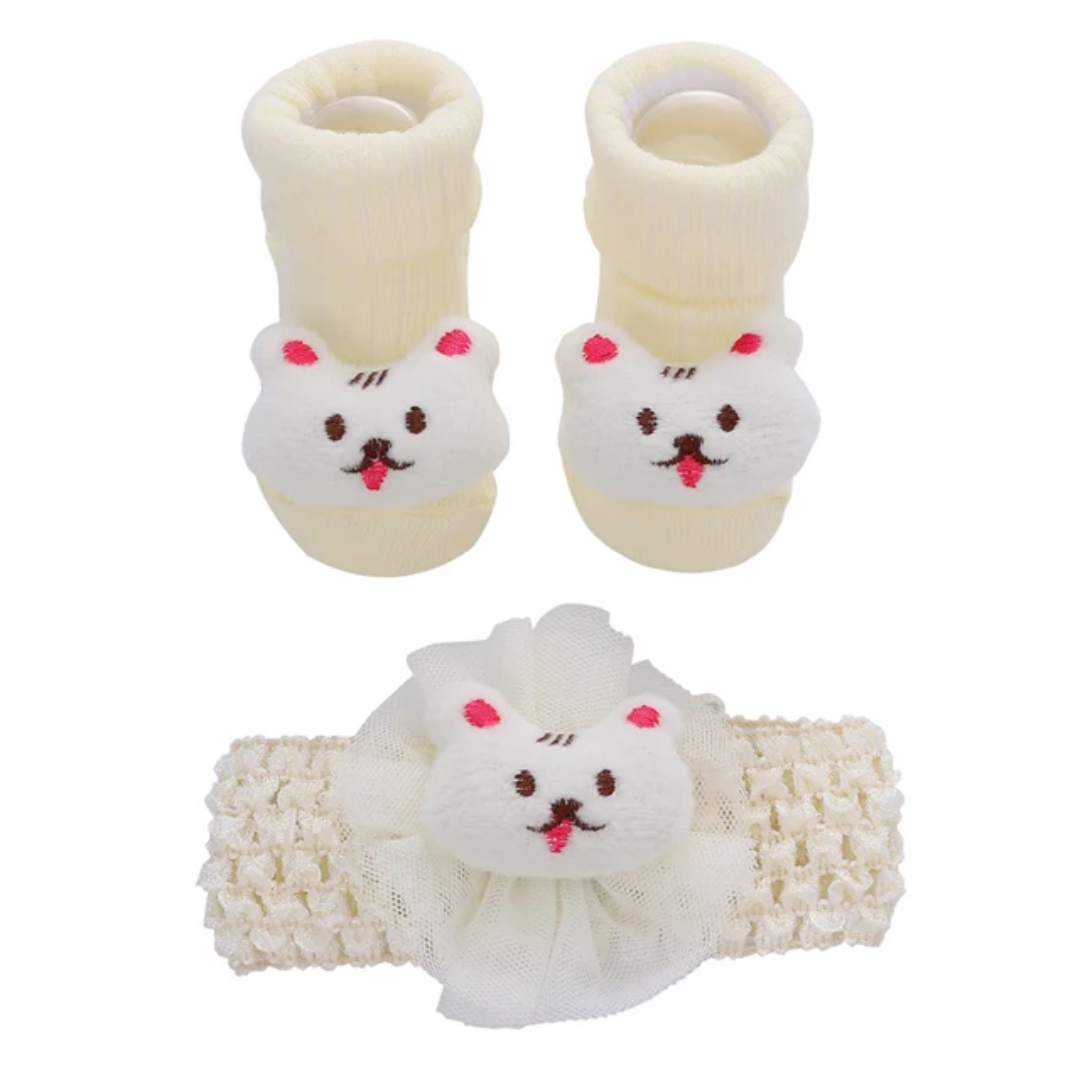 Ensemble bébé bandeau + chaussons – Douceur & style dès la naissance Dakar – Image 5