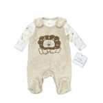 Ensemble bébé 2 pièces velour-coton  doux – Nouveau-né à 12 mois Dakar