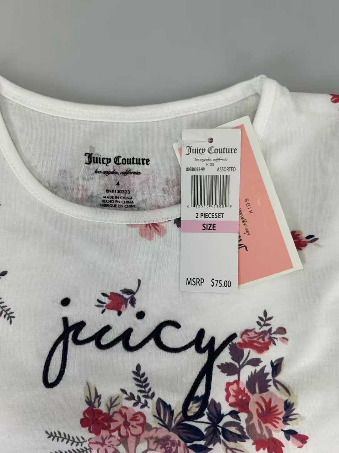 Ensemble Fille Juicy Couture Floral avec Legging Rose – Confort & Style Dakar – Image 9