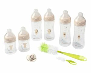 Coffret Biberons Bébé + Tétine + Brosse de Nettoyage Maternita Coffret Biberons Bébé + Tétine + Brosse de Nettoyage Maternita