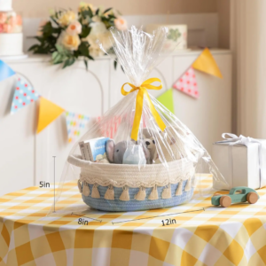Panier de rangement bébé en coton tressé – Panier décoratif multifonction Dakar