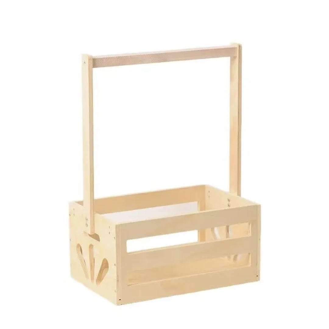 Mini penderie en bois pour bébé avec rangement – Organisateur vêtements bébé Dakar – Image 2