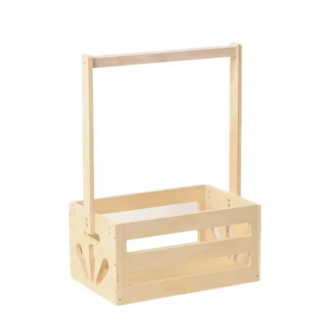 Mini penderie en bois pour bébé avec rangement – Organisateur vêtements bébé Dakar – Image 4