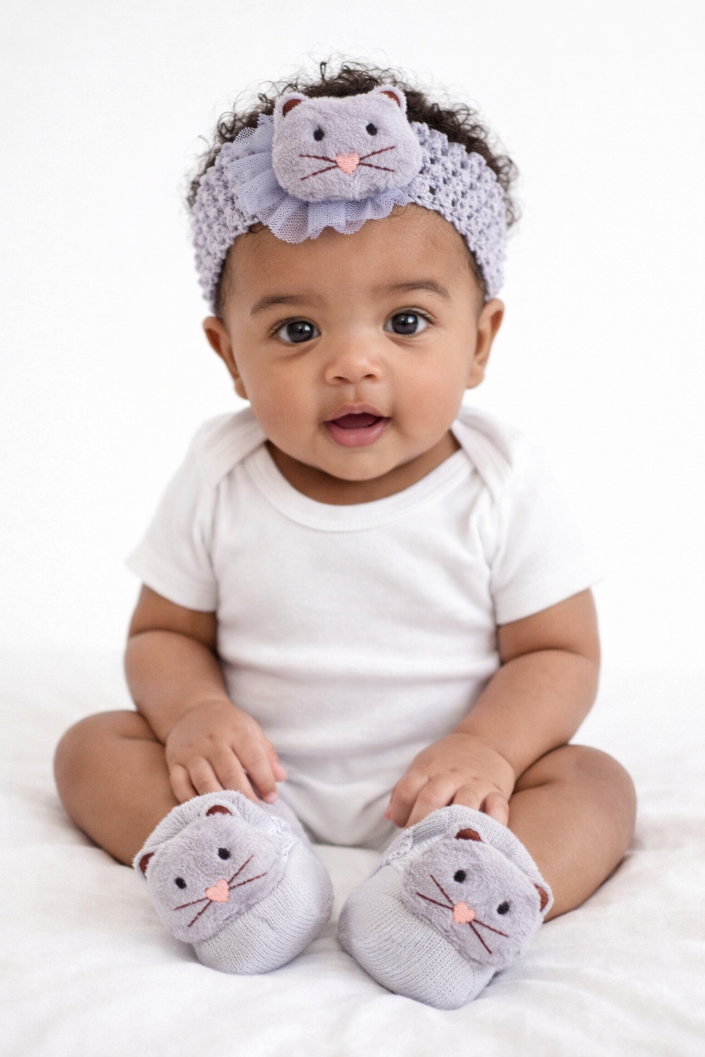 Ensemble bébé bandeau + chaussons – Douceur & style dès la naissance Dakar – Image 2