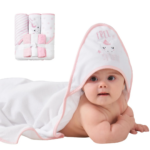 Set de Bain Bébé – Serviettes à Capuche + Gants de Toilette (6 pièces) Dakar