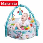 Tapis d’éveil bébé avec arche musicale et balles – Bambinerie Maternita Dakar