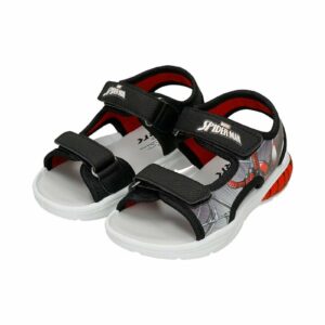 Sandales Enfant Chaussures ouvertes Spider-Man Confortables – Noir, Rouge et Blanc | Bambinerie Maternita Dakar
