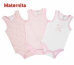 Ensemble de 3 Bodys Bébé Sans Manches – Douceur & Confort | Bambinerie Maternita Dakar