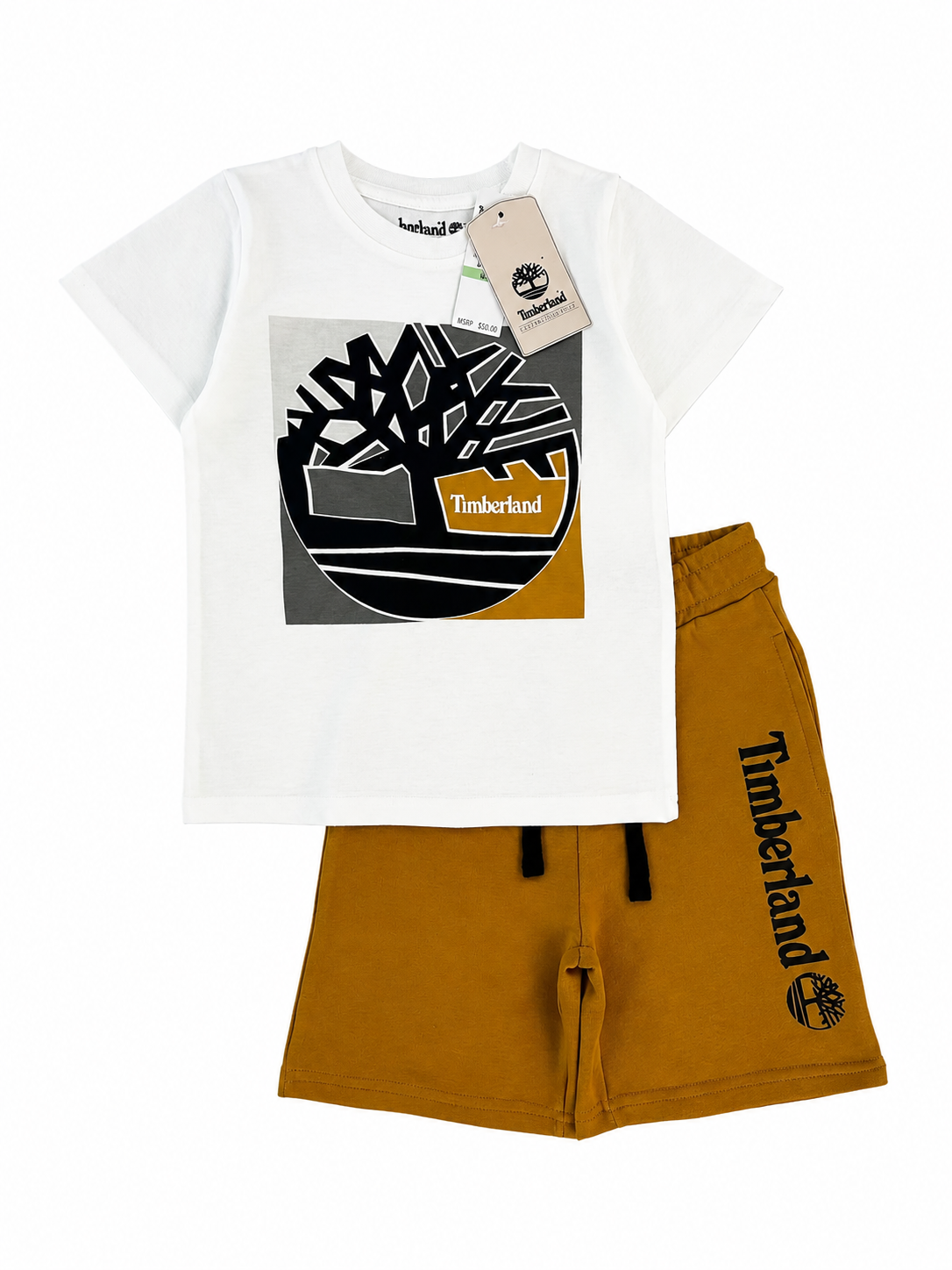 Ensemble Timberland Enfant T-shirt & Short – Confort et Style Décontracté | Bambinerie Maternita Dakar – Image 2