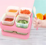 Pots de Conservation pour Repas Bébé – Lot de 8 Contenants Alimentaires avec Couvercles. Maternita Dakar.