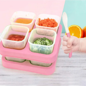 Pots de Conservation pour Repas Bébé – Lot de 8 Contenants Alimentaires avec Couvercles. Maternita Dakar.