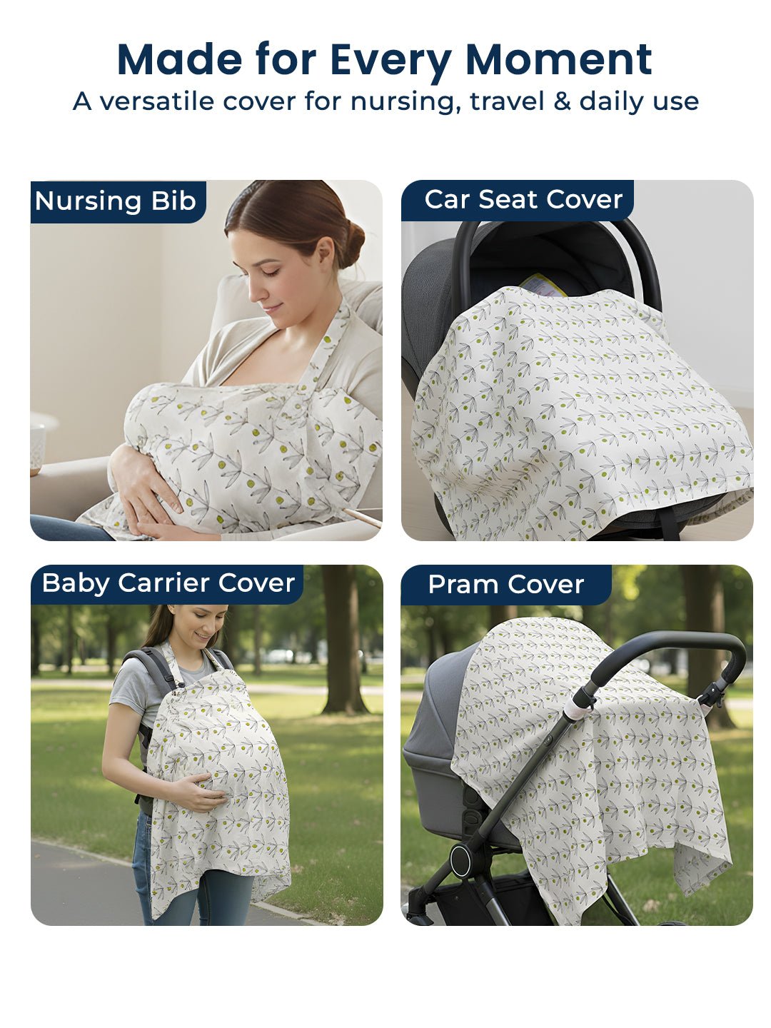 Châle Cap d’Allaitement Premium – Nursing Cover Maternita Dakar – Image 2