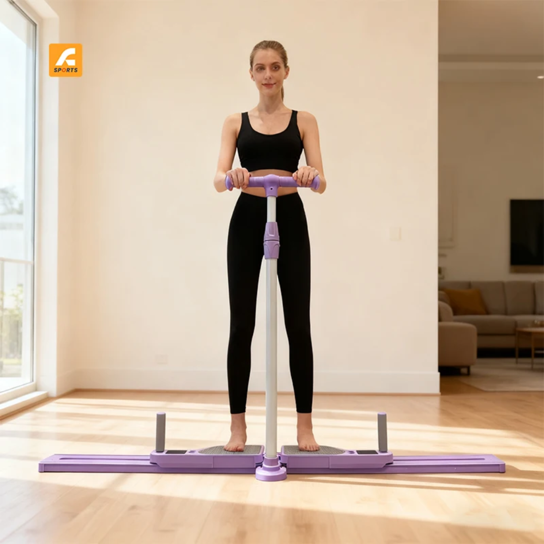 Machine de Squat Latéral Pliable avec Guidon, Compteur LCD et Bandes de Résistance – Fitness Sport à Domicile Maternita Dakar – Image 6
