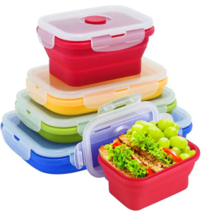 Boîte Alimentaire Pliable en Silicone Maternita