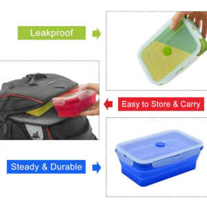 Boîte Alimentaire Pliable en Silicone Maternita