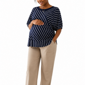 blouse-de-grossesse-top-rayee-bleu-marine-confort-elegant-pour-future-maman-bambinerie-maternita-dakar