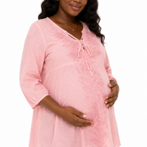 tunique-de-grossesse-rose-brodee-elegance-et-confort-pour-future-maman-maternita-dakar