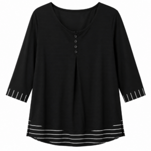 Top de Grossesse Noir Élégant Maternita