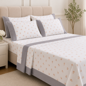 Drap de Lit 6 Pièces Coton 100% Paris Textile Maternita