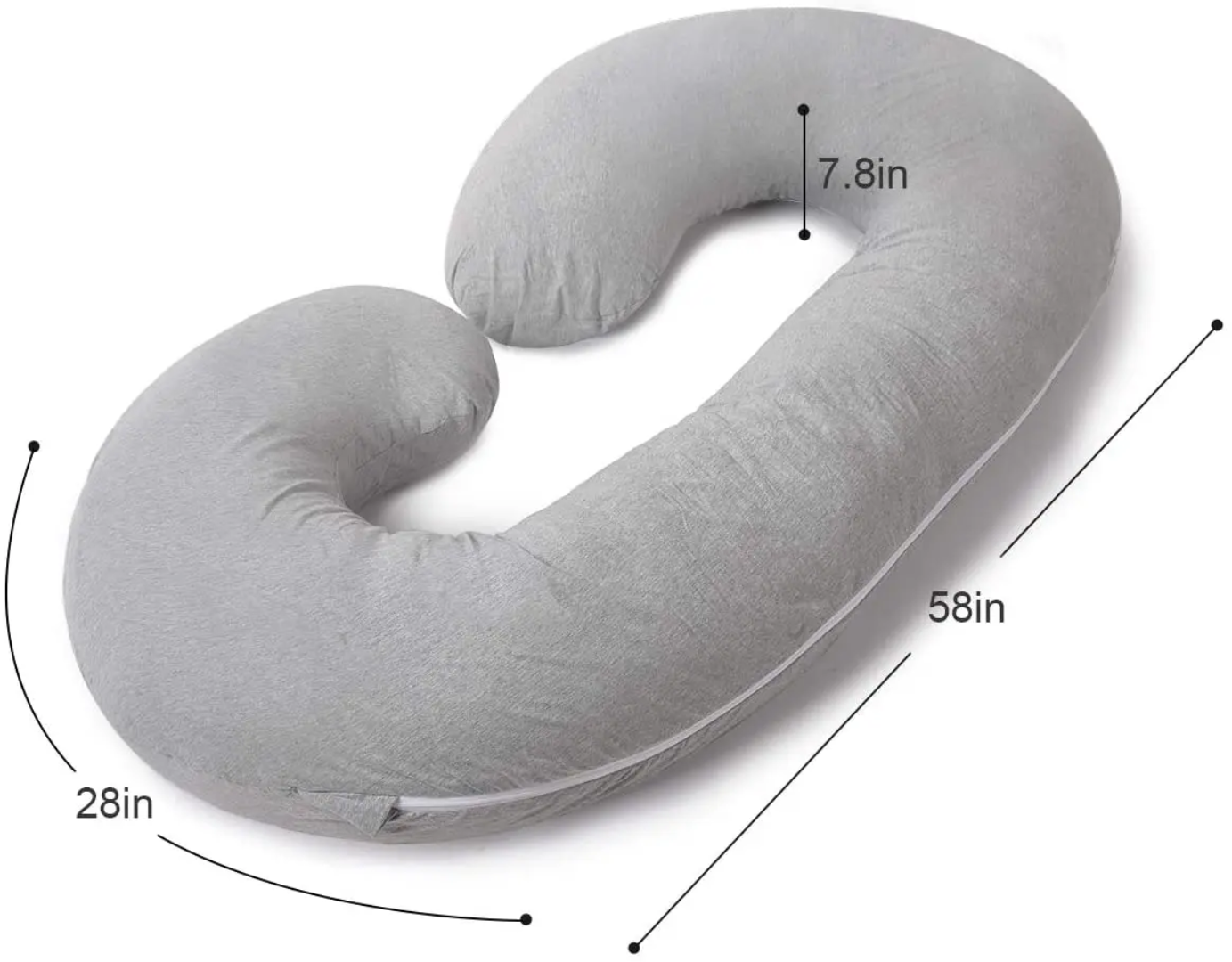 Coussin de Grossesse et d’Allaitement en Forme de C – Confort Total pour Futures Mamans | Maternita Dakar – Image 2