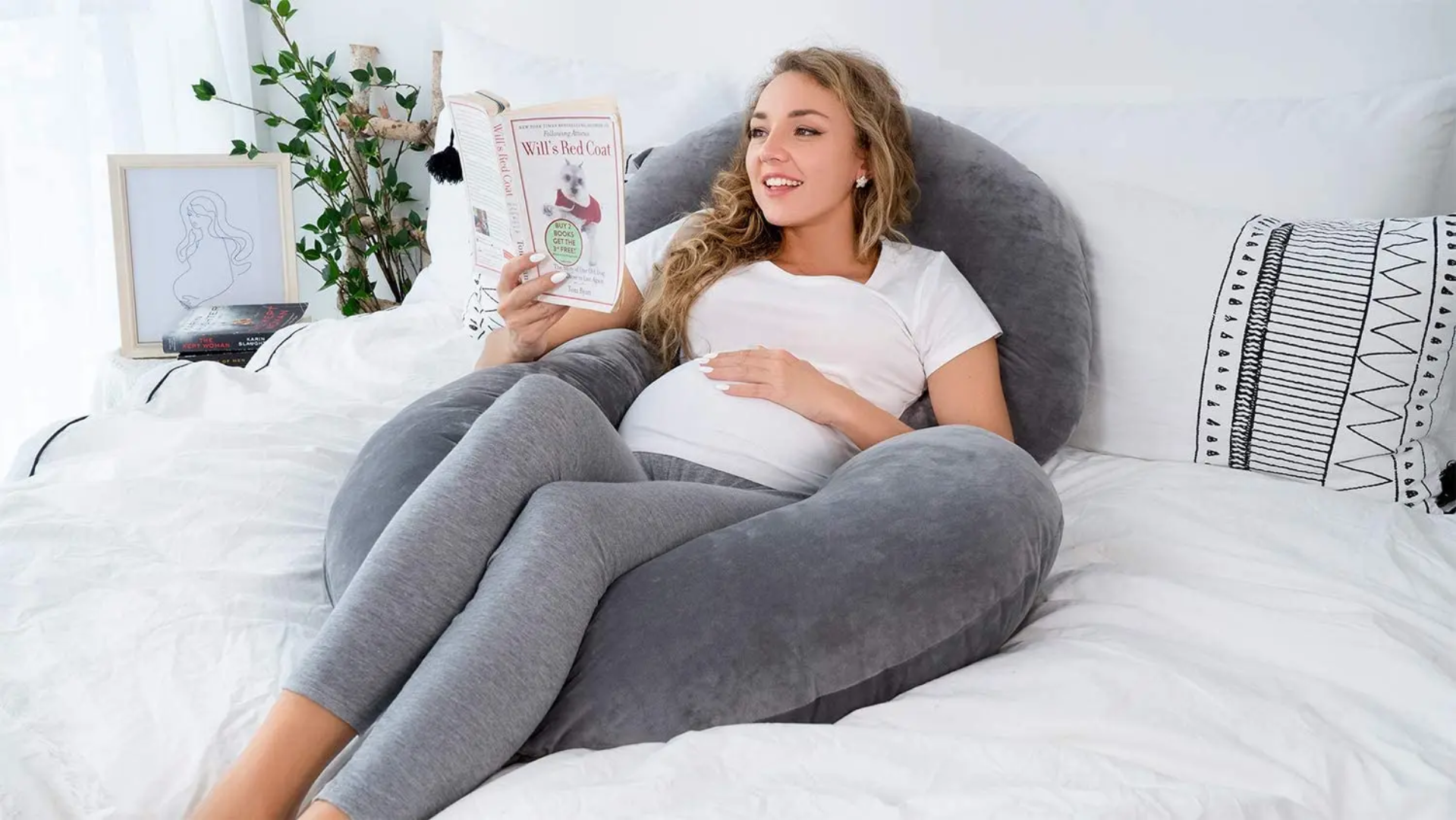Coussin de Grossesse et d’Allaitement en Forme de C – Confort Total pour Futures Mamans | Maternita Dakar – Image 3