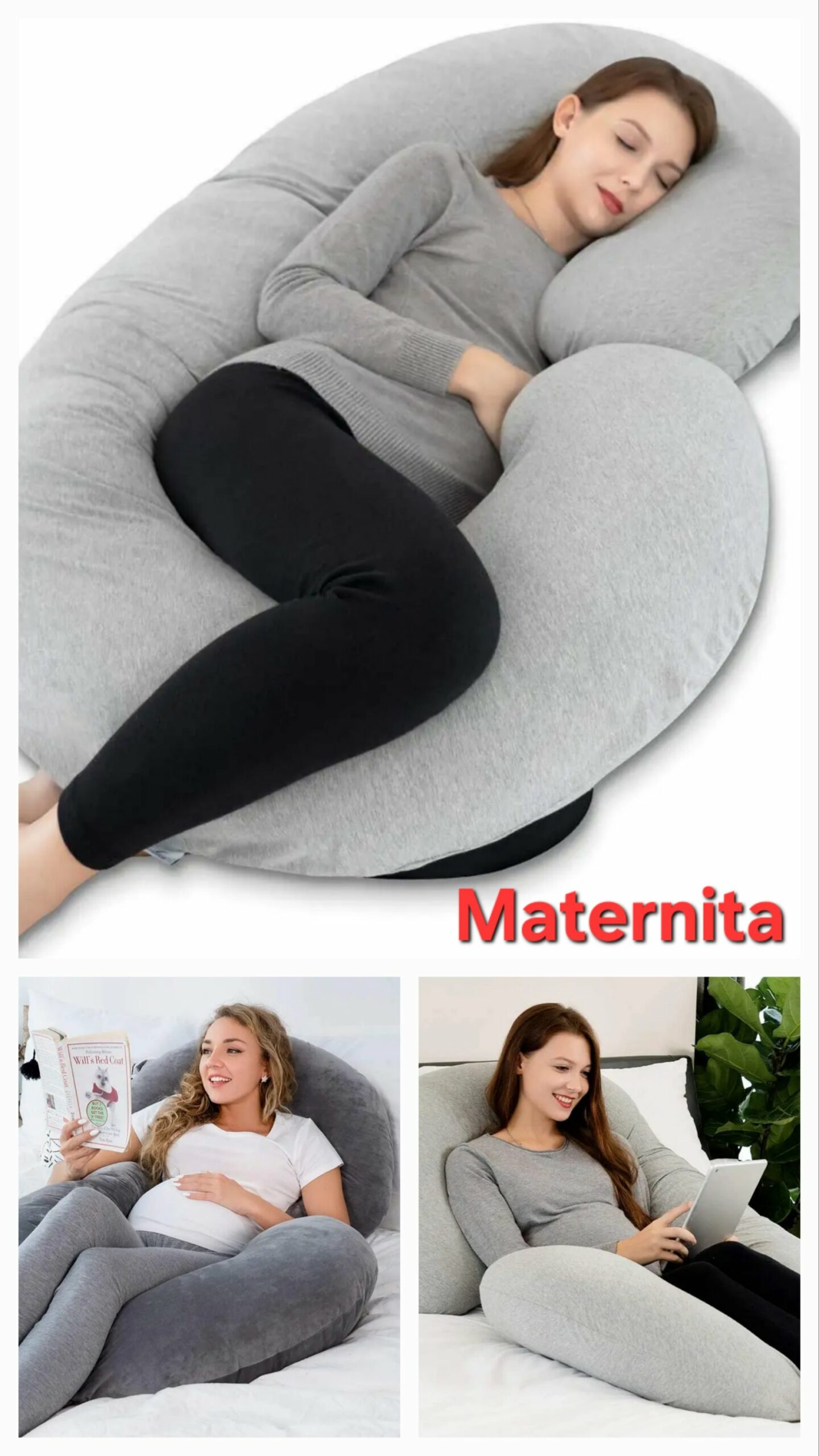 Coussin de Grossesse et d’Allaitement en Forme de C – Confort Total pour Futures Mamans | Maternita Dakar – Image 6