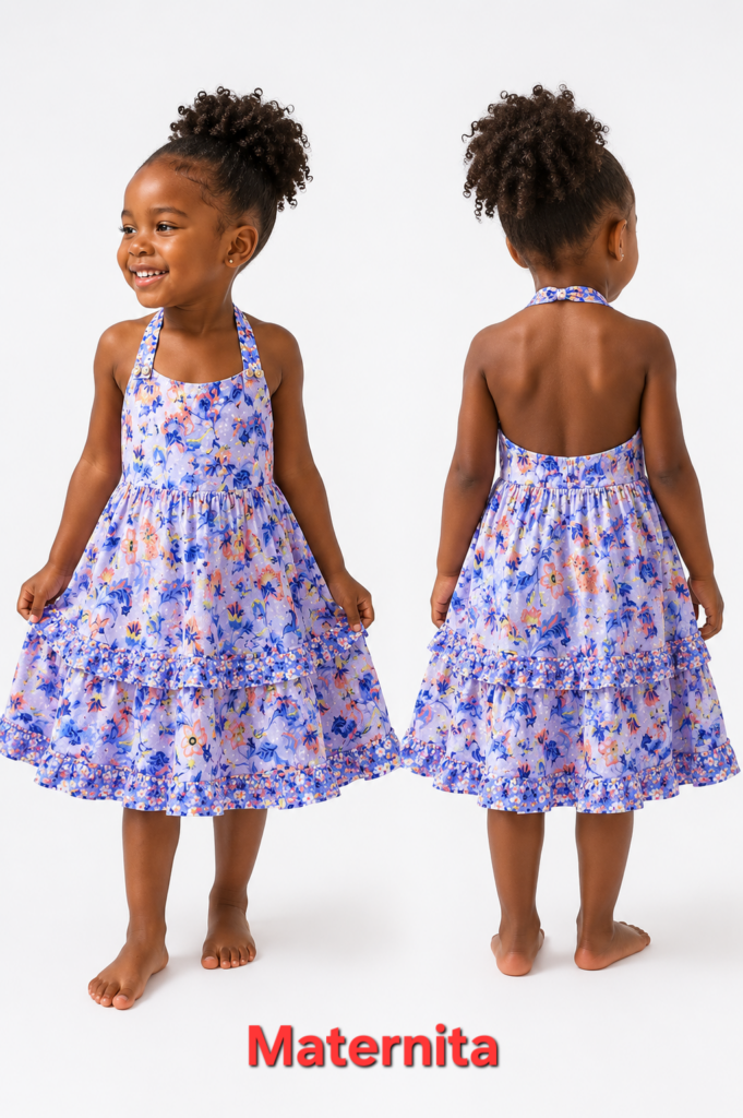 Robe Fille Fleurie Catherine Malandrino – Élégance Printanière pour Petites Filles | Maternita Dakar