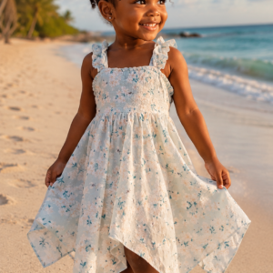 Robe Fille Fleurie Catherine Malandrino – Élégance Printanière pour Petites Filles | Maternita Dakar