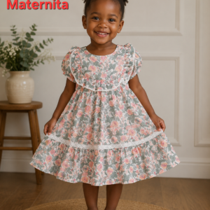 Robe Fille Fleurie Tahari – Élégance et Douceur pour Petites Princesses | Maternita Dakar