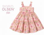 Robe Fille Fleurie Rose à Bretelles Nouées – Élégance et Confort pour les Petites Princesses - Maternita Dakar