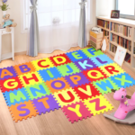 Tapis Puzzle Alphabet 26 Lettres de l’alphabet en Mousse EVA – 30 x 30 cm Maternita