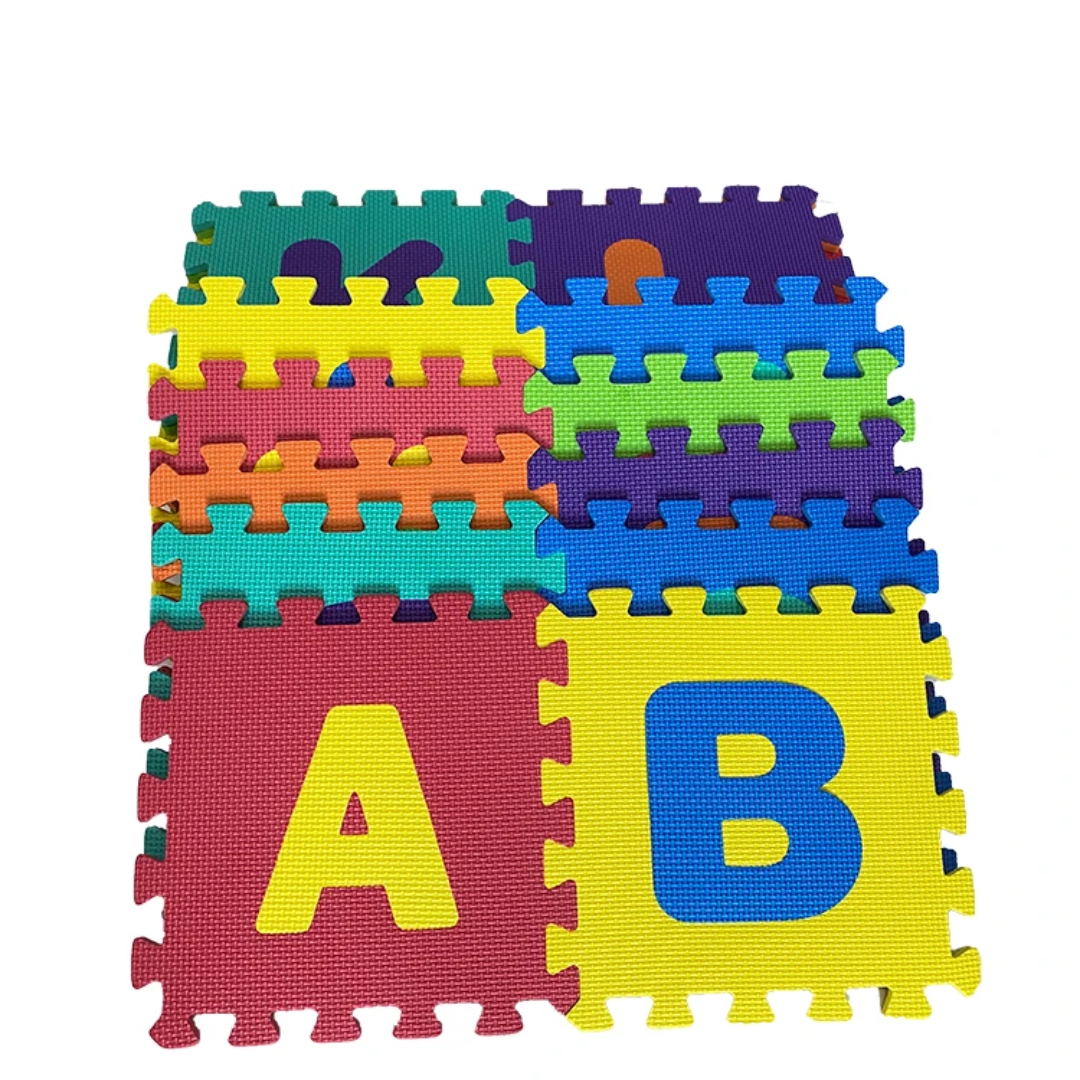 Tapis Puzzle Alphabet 26 Lettres de l’alphabet en Mousse EVA – 30 x 30 cm Maternita
