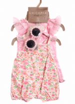 Ensemble Barboteuse Bébé Fille 3 Pièces Chickpea Maternita