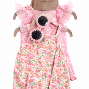 Ensemble Barboteuse Bébé Fille 3 Pièces Chickpea Maternita