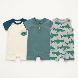 Lot de 3 Barboteuses Bébé Garçon Maternita