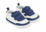 Chaussures Bébé Sport Bleu & Blanc à Scratch Maternita