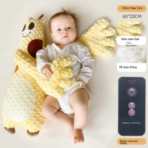 Coussin Anti-Roulis Bébé Girafe avec Bras Enveloppants et Télécommande Maternita