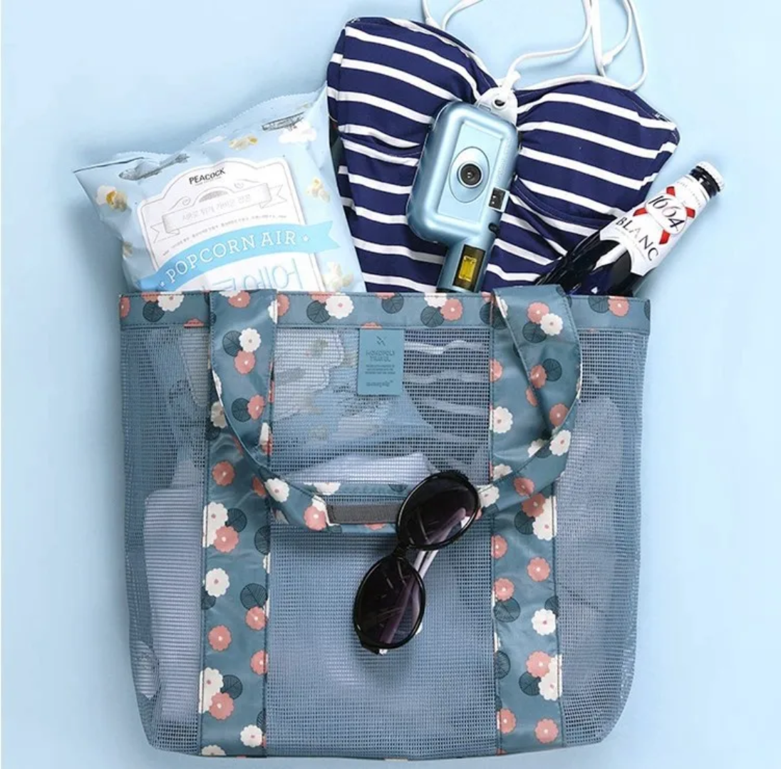 Sac de Plage en Maille XL – Léger, Résistant et Anti-Sable (32 × 32 × 10 cm)Maternita Dakar – Image 8