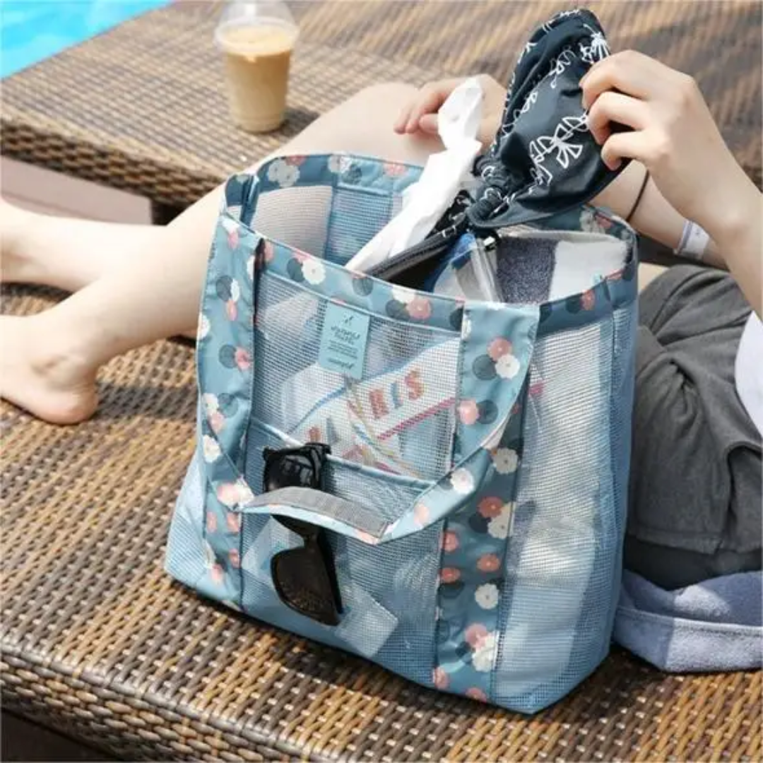 Sac de Plage en Maille XL – Léger, Résistant et Anti-Sable (32 × 32 × 10 cm)Maternita Dakar – Image 2